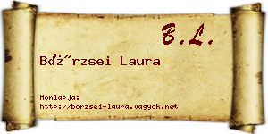 Börzsei Laura névjegykártya